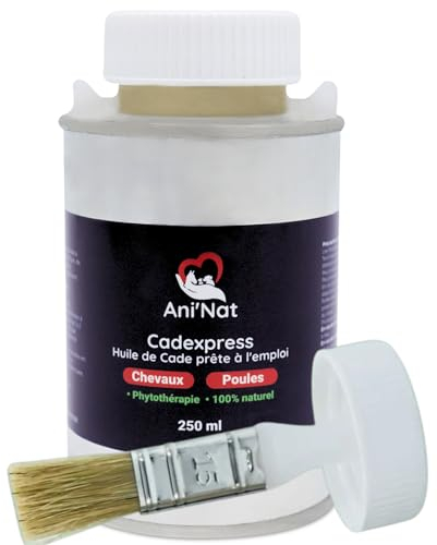 AniNat CADEXPRESS Cadeöl gebrauchsfertig – Applikatorpinsel in den Deckel geschraubt – Pflege für Hühnerpfoten, Hufe, Pferde, Ramolliensohlen, Dermite – Topf 250 ml (250 ml)