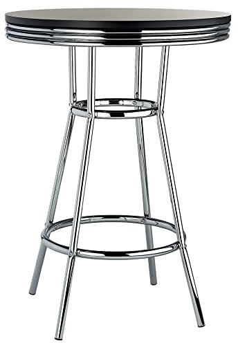 American Diner Bartisch (schwarz)