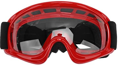 Alvinlite Sportschutzbrille, Dirtbike-Brille, Kinder-Motorradbrille, Motorradbrille, Kinder-Skibrille, Motocross-Brille, ATV-Brille – 100% UV-Schutz(Rot)