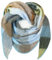 Gloop Damen Schal XXL Strick Dreieck Schal Halstuch Dreieckstuch kuschelig flauschig ohne Kratze an Haut 200×140 CM (Hellblau+Hellbraun)
