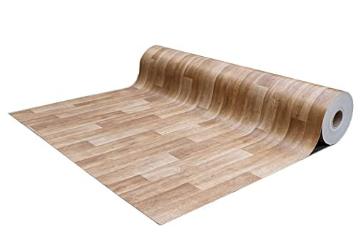 Primaflor PVC Bodenbelag Meterware TACUTO - Eiche Chalet, 4,00m x 4,00m, Vinyl-Boden in Holzoptik für Küche, Wohn- und Badezimmer, Hochwertige Auslegware, Anti-Rutsch Oberfläche