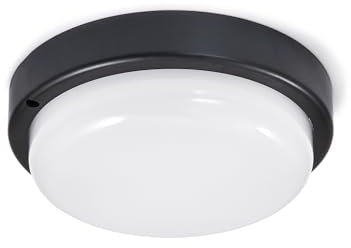 KOLORENO Aufputz Rundpaneel Maks 12W - Runde Wandlampe LED-Panel für Oberflächenmontage - Ladenlampe - Oberputz-LED-Panel - Neutralweiß (4500K) - Φ175x54mm - Schwarz