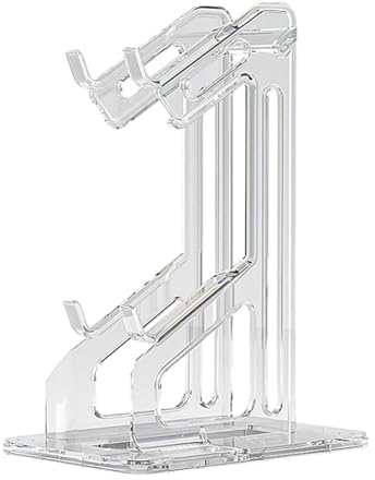FINLALO Gamepad-Display-Ständer, einfache Installation, Tisch-Display-Rack mit Ladeloch, perfektes Display und Organisation, Gaming-Controller-Halter für Aufbewahrung, Organisation und Anzeige (A)