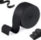 QHKLEW 10 Meter Gummilitze Elastisches, Gummiband Nähen Breite 30mm, Gummilitze Elastisches Nicht Leicht Verformbar, Elastisches Band zum Nähen und Haushalt DIY Handwerk, Schwarz