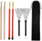 Generic Drumsticks Set Und 1 Paar Rods Drum Brushes für Drums Rock Band Performance