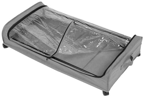 Zerodeko Unterbett Aufbewahrungswagen Mit Faltbare Bettkasten Kommode Für Kleidung Schuhe Und Spielzeug Platzsparender Organizer Für Kleine Schlafzimmer Mit Stoffbezug