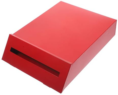 HOMSFOU Wandbriefkasten Vintage-Briefkästen aus Eisen Aufbewahrungsbox für klobürste wandmontage großer briefkasten Wandmontierter Briefbehälter Briefkasten zur Wandmontage einfach Post