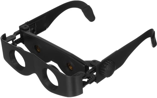 Hemobllo Freisprechbrille 400% Vergrößerung Brille Leselupe Zum Angeln Vogelbeobachtung Sport Konzerte Theater Oper Fernsehen Besichtigungen