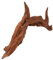 POPETPOP Rhododendron Root Decor Fish Tank Aquarium Decor Reptile Tank Landscape (25-30cm)