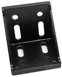 BCOMFY 1/5/10pcs 2020 2028 3030 4040 4080 6060 Nero Ispessito Profilo in Alluminio Connettore Router di CNC Staffa Angolare in Alluminio(6060 1pcs Black)