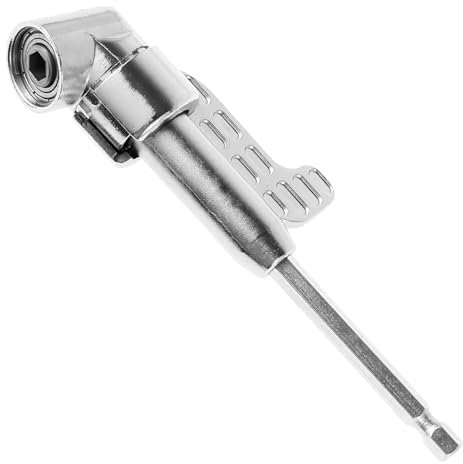 ACESOME Right Angle Drill,Offset Screwdriver Bit Holder Bit Drill Attachment, High-Carbon Steel Right Angle Screwdriver Hex Shank, 90 Degree Magnetic Socket Holder for Power Drill Tool