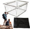 Camping Table Basket, Barbecue Storage Basket, Picknick Drainer Basket, Multi-Purpose Table Basket, Table Drainer, Folding Picknick Organizer, Outdoor Camping Basketball, BBQ Storage