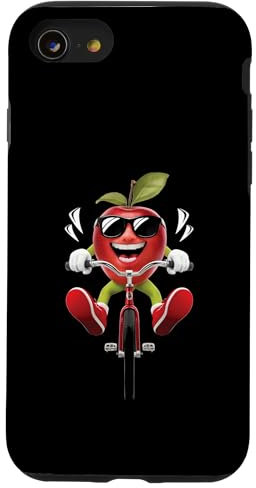 Apple radelt auf dem Fahrrad Realistisch Hülle für iPhone SE (2020) / 7 / 8