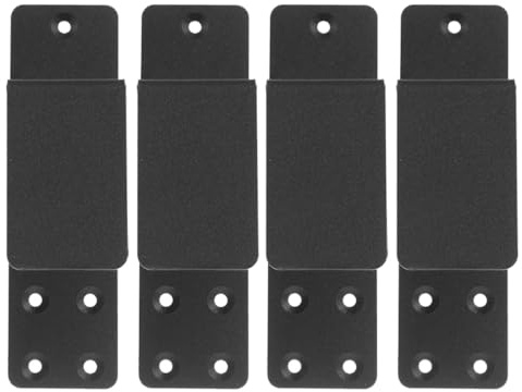 GETAJGHSD Türverriegelungsstangenhalterung aus Stahl Schwarz U förmig mit Stabiler Halterung für Türbalken und Türschloss für Scheunentore und Gartentore