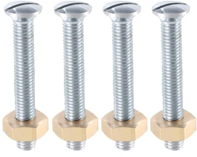 YWLUUOO 4Pcs 6mm Stainless Steel Screws Turntable Cartridge Mounting Panel Fixing Screws Cartridge Mounting Replacement Stainless Steel Screw Set