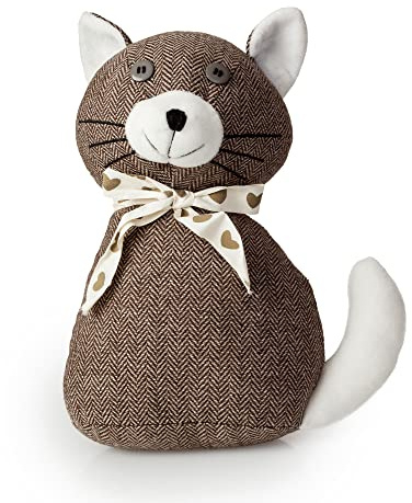Blue Canyon Bella Cat Door Stop, Brown