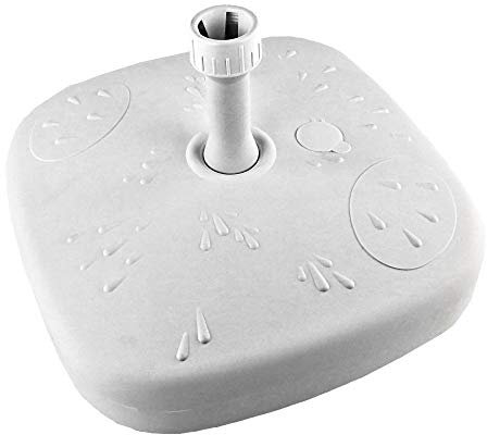Umbrella Base 20 L Tube 19/33 mm 46 x 46 cm White