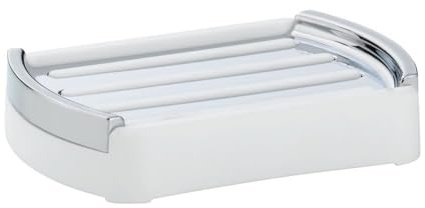 Kela Badezimmer Seifenblock Halter, Kunststoff, Weiß, 13 mm X 9 mm
