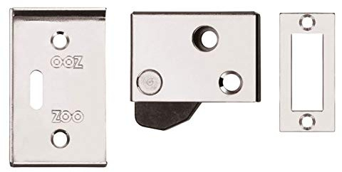 Hush Latch - 65mm x 40mm - Polished Chrome