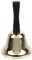 Metalltee Tischglocke Loud Anruf Service Bell Warnung Gold überzogen Hand Glocke