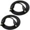 DZYDZR 2 Pezzi 1m DC 12V Cavo di Estensione Nero, 2,1mm/2,5mm x 5,5mm DC Jack Maschio a Maschio Filo di Rame 22AWG per Adattatore di Potenza, LED, Fotocamera CCTV e altro ancora (3,3ft)