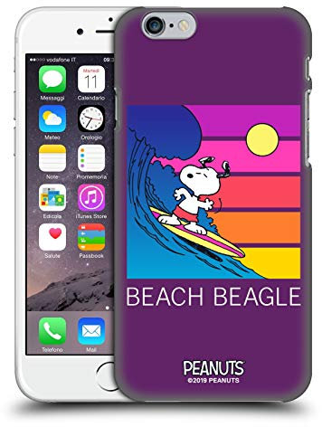Head Case Designs Offizielle Zugelassen Peanuts Strand Beagle Snoopy Aloha Disco Harte Rueckseiten Handyhülle Hülle Huelle kompatibel mit Apple iPhone 6 / iPhone 6s