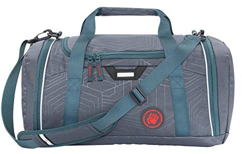 Coocazoo Sporttasche SporterPorter „Streetman“, grau, Nasswäschefach, Seitentasche, Schuhfach, Abnehmbarer, Verstellbarer Schultergurt, für Jungen ab der 5. Klasse, 20 Liter