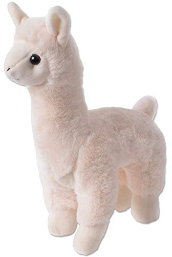 TE-Trend Alpaka Kuscheltier – Lama Plüsch Stofftier – Plüschtier Alpaka XXL – Kuscheltier Lama für Kinder – Creme Beige – 40 cm