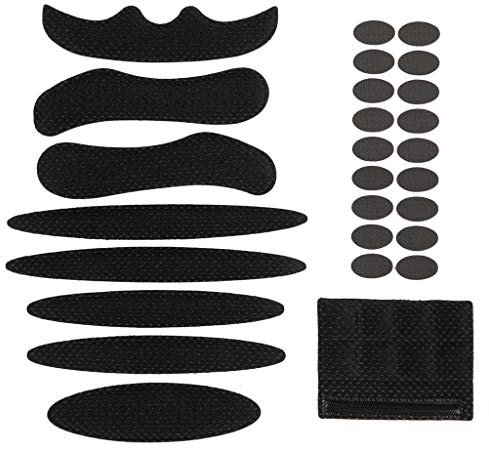 Jipemtra Helmet Padding Kit 27PCS Bicycle Replacement Universal EVA Foam Pads Set Cushions for Bike Cycling Motorcycle Helmet (Black)