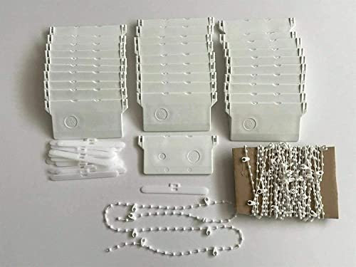 VERTICAL BLIND BOTTOM WEIGHTS AND CHAINS REPAIR KIT SPARE PARTS - 89 MM WIDE (15 KIT)