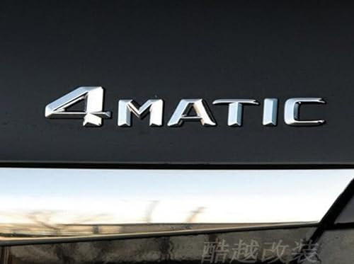 Embleme 4matic Logo Kompatibel mit Mercedes Benz AMG GT A B C E S G Klasse CLA CLS GLA GLC GLS GLE SLC SL CLS SLK Auto Styling Körper Brief Aufkleber Applikationen