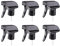 6 PCS Trigger Sprayers Bottles Replacement Plastic Spray Bottle Top Replacement Sprayer Head Office Cleaning Tool Black