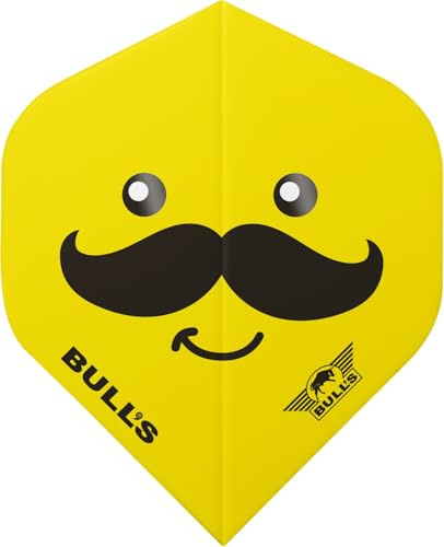Bull´s Powerflite 100 Smiley Standard Flights (Mustache)
