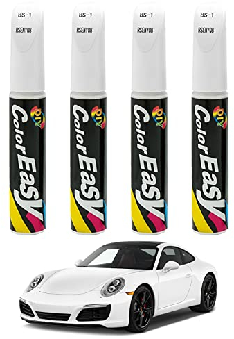 SCOBUTY Lackstift Auto, Lack Reparaturstift, 4pcs, Weiß