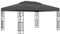 Hommdiy Pavillon mit Doppeldach Witterungsbeständig Gartenzelt Partyzelt Festzelt Gartenpavillon Bierzelt Garten 3x4 m Anthrazit