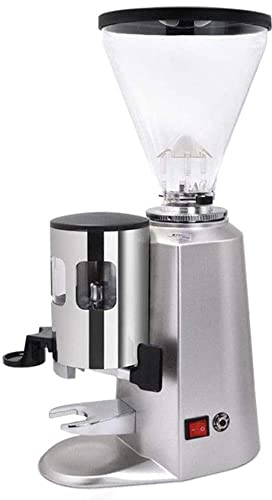 ATAAY Molinillo de café eléctrico, Acero Inoxidable Profesional Resistente, molido Ultrafino con tamaño de Taza Ajustable, ajustes de tamaño de molido Grueso (Plata)