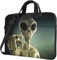 Laptop-Umhängetasche, Weltraum, Alien, Raumschiff, UFO, Computer, Laptop-Tragetasche, Hülle