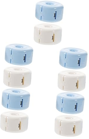 NUOBESTY 10 Stk Morandi-klebebandhalter Washi-tape-halter Bandhalter-organizer Desktop-bandspender Tragbarer Bandhalter Bandschneider Rostfreier Stahl Werkzeug Strukturiertes Papier Kind