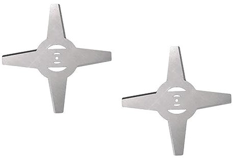 Desikixudy 2 Pezzi 15 cm 4 Denti Universale Batteria al Litio Elettrica Tagliaerba Accessori Ricaricabile Tagliaerba Rasaerba