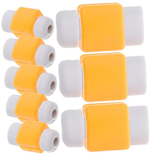 Angoily 10 PCS USB Cable Protector Charging Cord Sleeve Silicone Saver Protective Case for Data Cable Anti-Break Cover Random Style