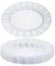 MATANA 30 Oval Clear Plastic Serving Platters, Food Party Trays - 30cm x 23cm - Buffets, Weddings, Birthdays, Christmas, Parties - Sturdy & Reusable