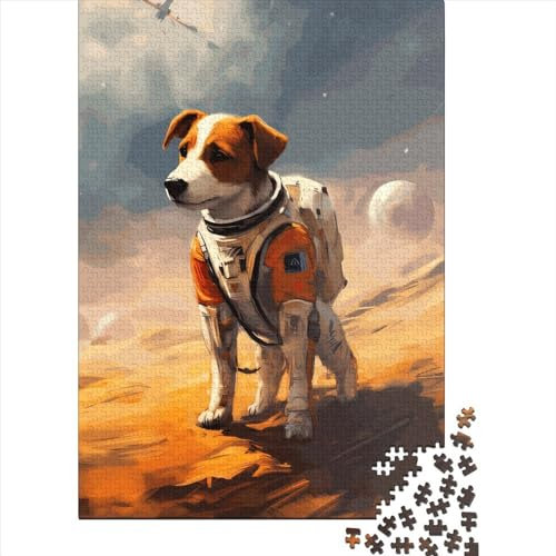 Puzzles 1000 Teile für Erwachsene Jack Russell Terrier Mars 1000 Teile Puzzle für Erwachsene und Jugendliche, kreatives Holzpuzzle Lernspiele 1000 Teile (75 x 50 cm)