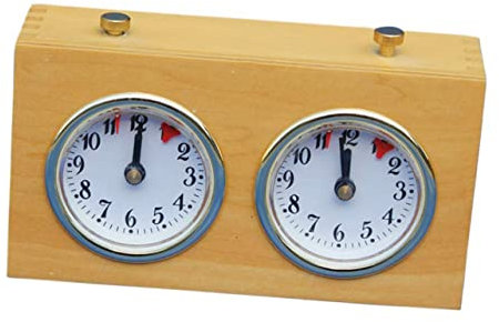 BESTonZON 1pezzi Meccanico Per Portatile Timer Per Giochi Da Tavolo Compatibile Per Scacchi e Altri Giochi Struttura Compatta e Facile Da Usare Materiale Resistente e