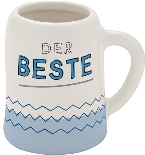 GRUSS & CO Schnapskrug mit Motiv Der | New Bone China, 5 cl, Mini-Krug mit Spruch | Lustiges Geschenk, Party, Männergeschenk | 73834