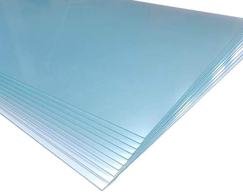 Rahmendesign24 Placas de cristal acrílico de 1 mm, 60 x 80 cm, juego de 10 unidades, cristal sintético de poliestireno