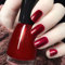 Red Glitter Nail Varnish for Women - Quick Dry & Long Lasting, No Cure DIY Nail Art (27ml)