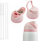 ZOSIX 2 Pack Replacement Lid for Owala Freesip, One-Button Water Bottle Top, Compatible with Owala 16oz, 24oz, 32oz, 40oz, Spill Proof, Pink