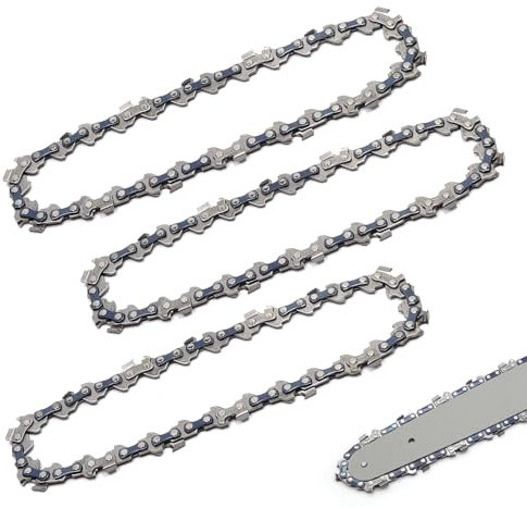 KtbeYTi 3 Piezas Cadena de Motosierra 4 Pulgadas 28TG Mini Cadenas de Sierra de Repuesto para Cortadoras de Ramas en El Jardín