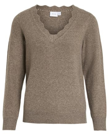 Vila Female Strickpullover VINIKOLINA V-Ausschnitt | Knitted Pullover