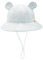 SEYUFN Baby Sonnenhut Mädchen UV Schutz 50 Mütze Kinder Jungen Sommer Bärenohr Hut Kleinkind Unisex Verstellbarem Bindebändern Fischerhut (DE/NL/SE/PL, Alter, 6 Monate, 12 Monate, Grau)